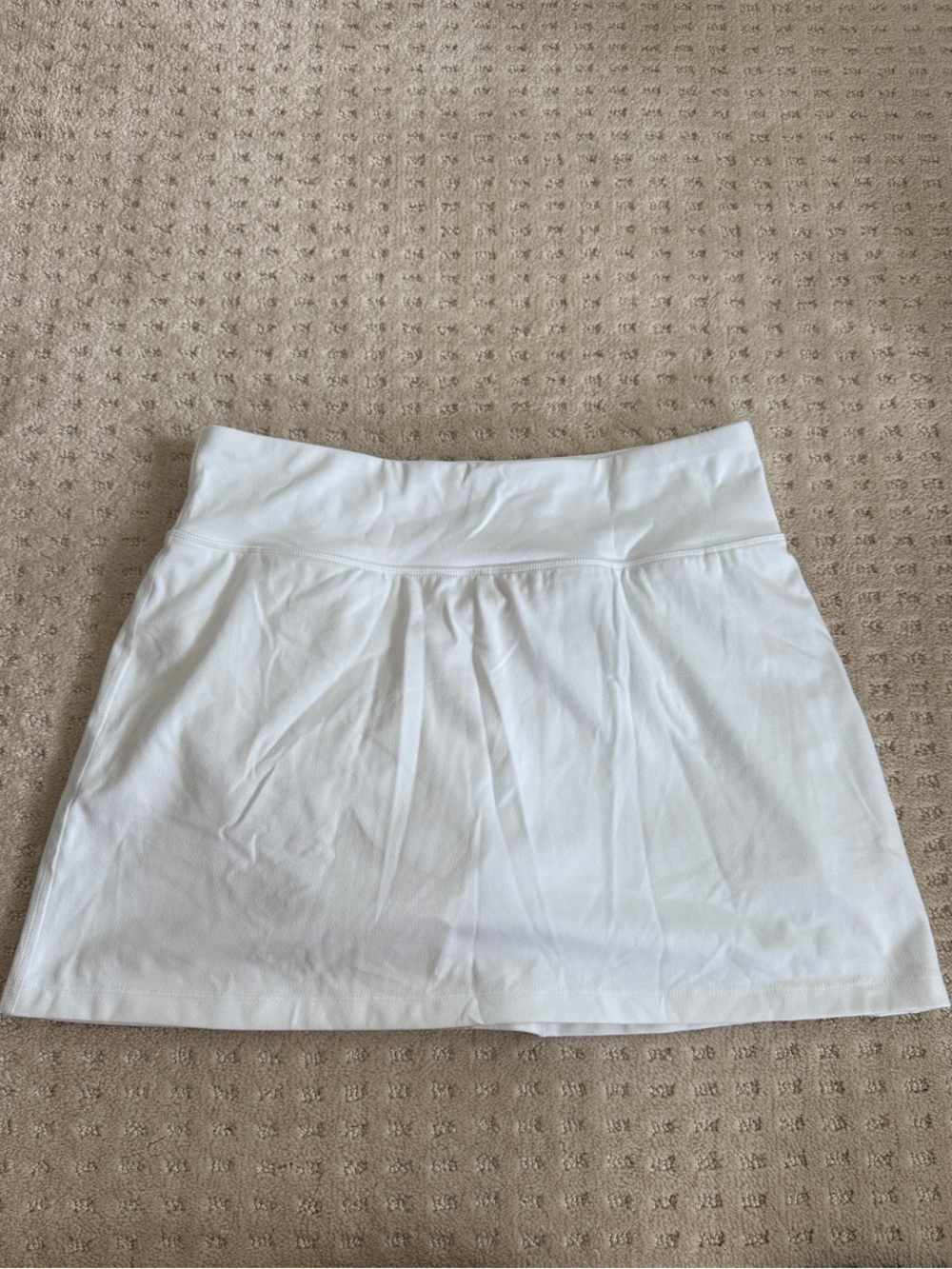 Women’s White DKNY sport Skirt with Wide Waistband